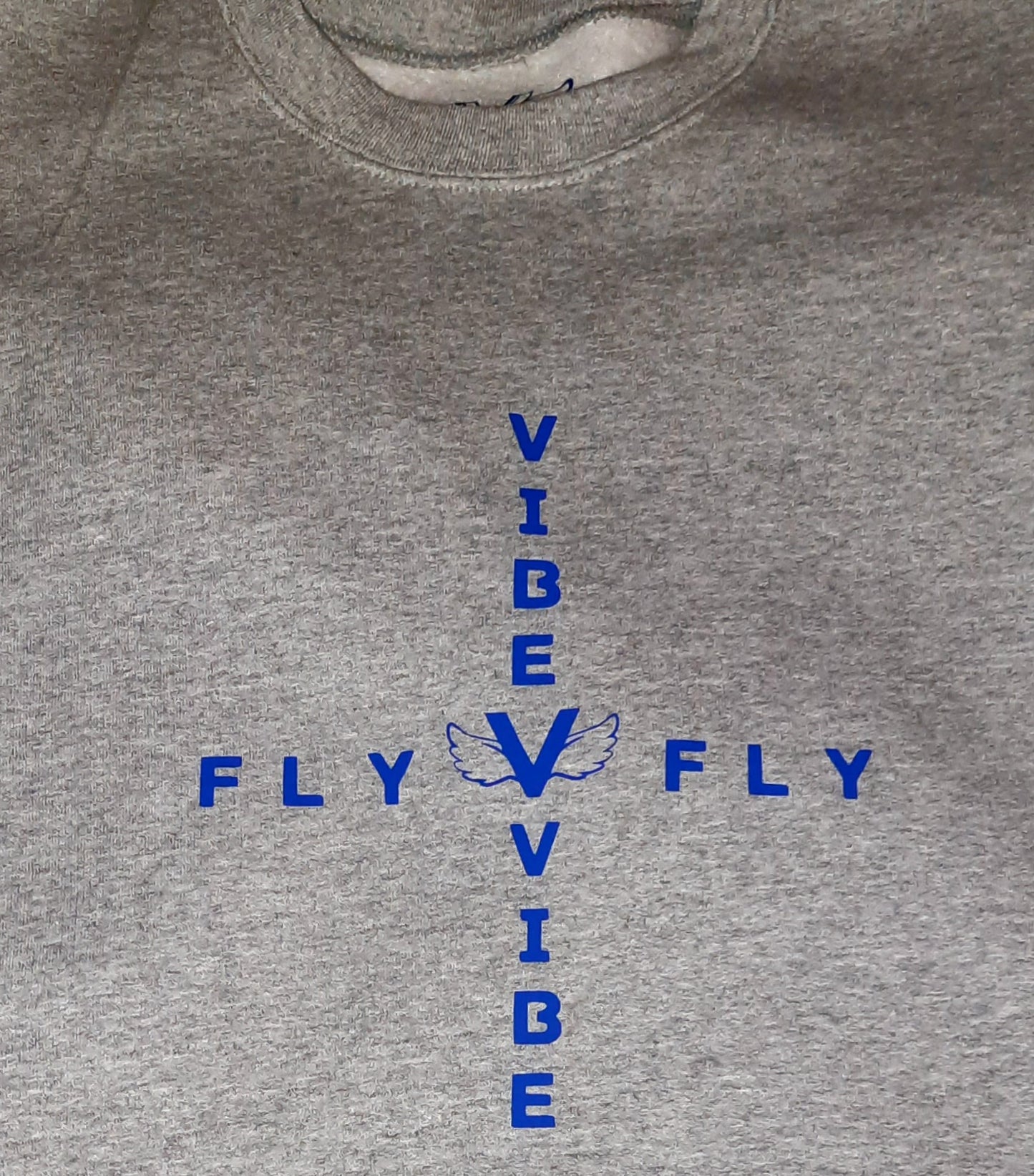 Fly Vibe Mirror Sweat Shirt - Grey/Blue