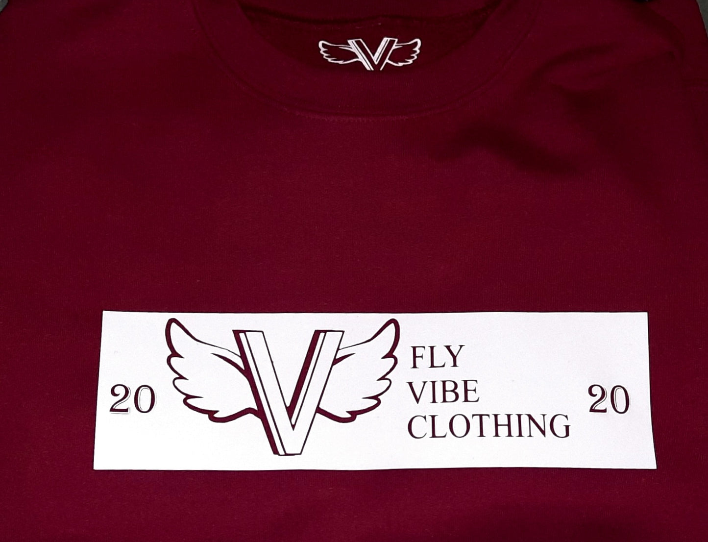 Fly Vibe Alumni Sweatshirt - Wine/White