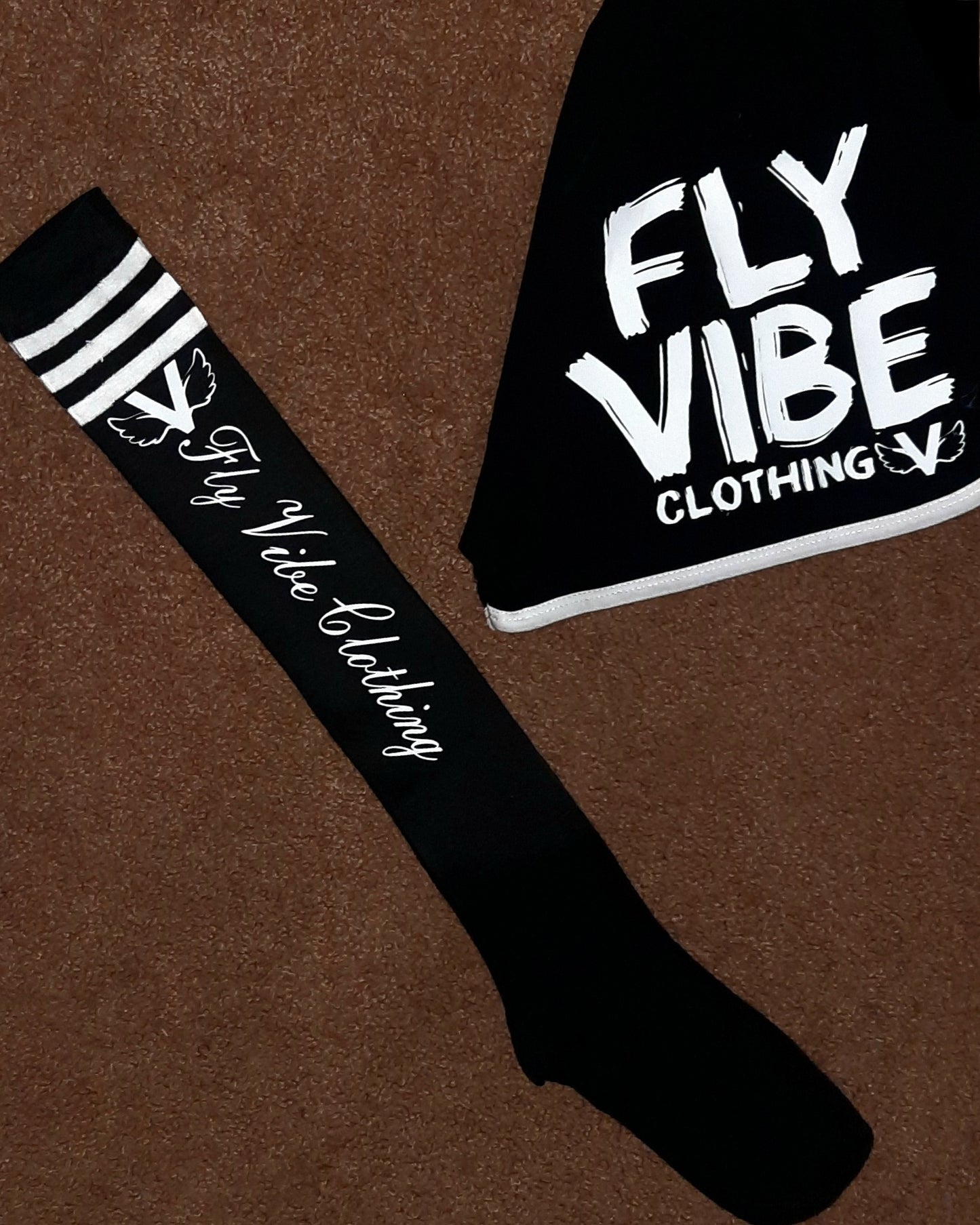 Fly Vibe Ladies Gym Shorts - Black/White