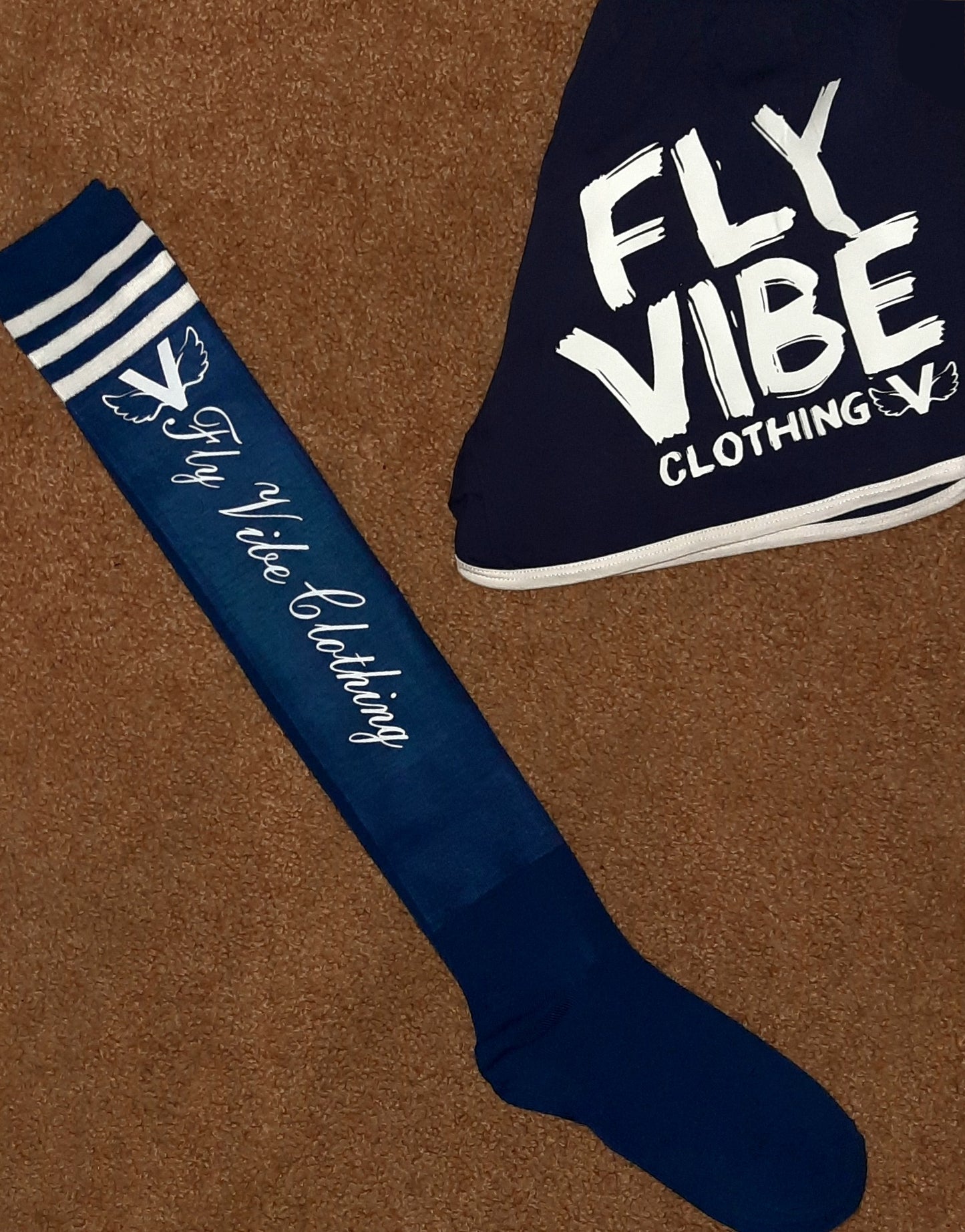 Fly Vibe Gym Shorts - Navy/White