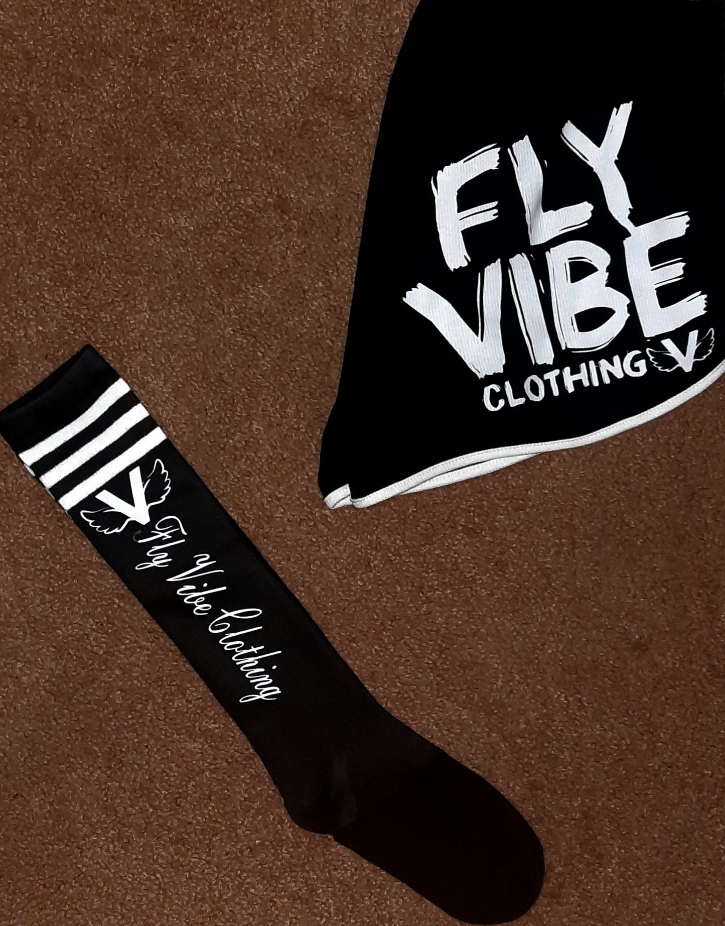 Fly Vibe Ladies String Gym Shorts - Black/White