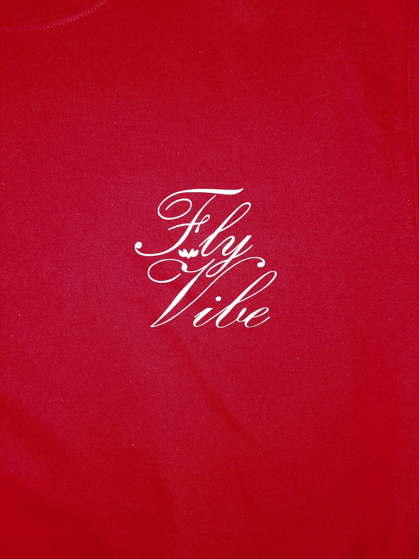 Fly Vibe Fancy Style Sweatshirt  - Red/White