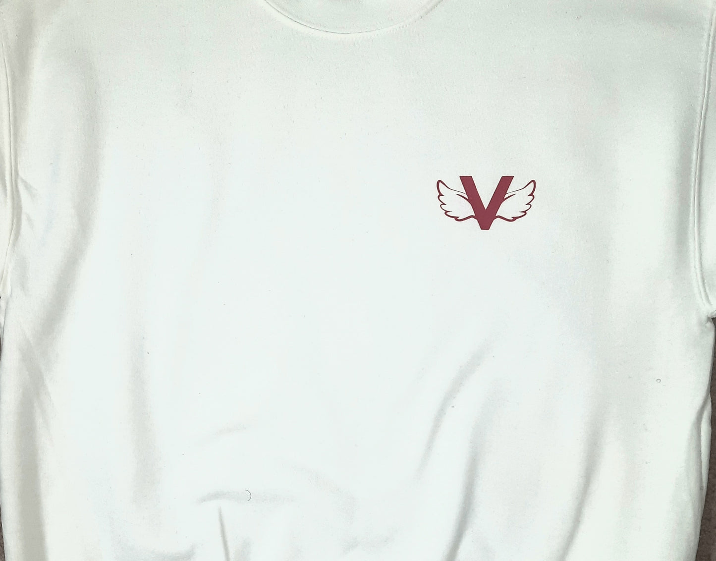 Fly Vibe Logo Sweat Shirt  - White/Red