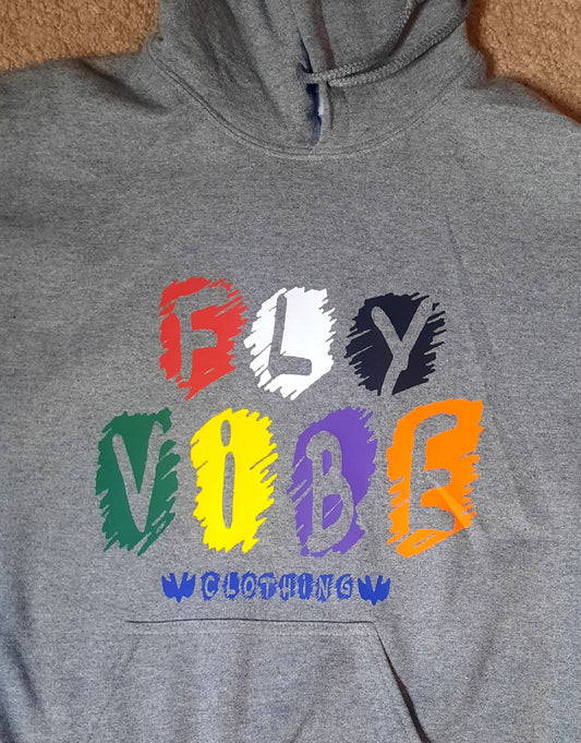 Fly Vibe Crayon Hoodie - Grey