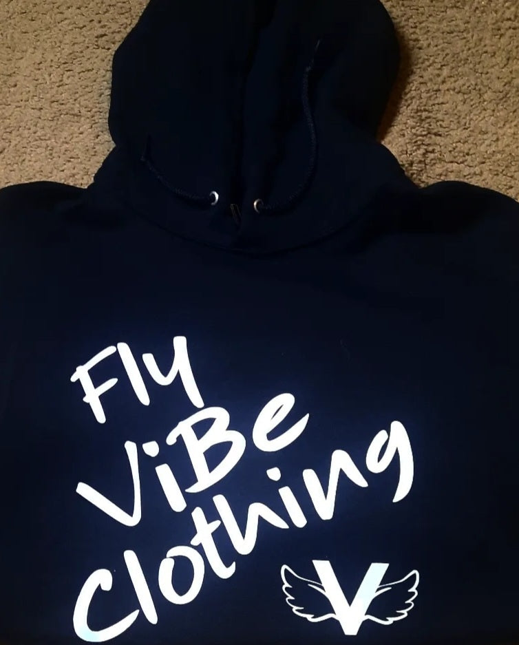 Fly Vibe Fresh Words Hoodie - Black/White