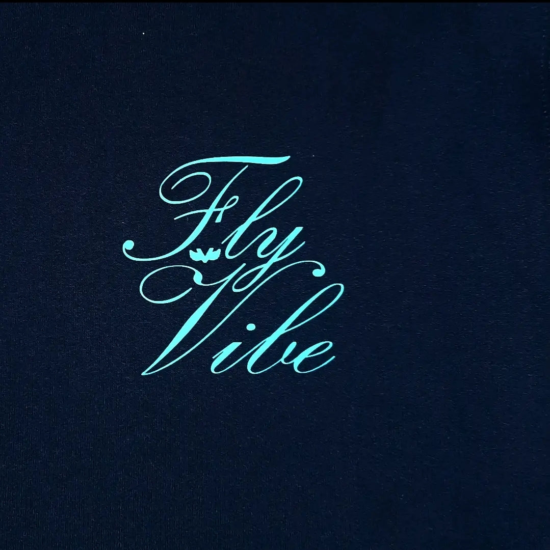 Fly Vibe Fancy Style Sweatshirt - Navy/Baby Blue